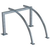 Lean-on hoop for bicycles | 2 Bicycles Total length: 1400mm